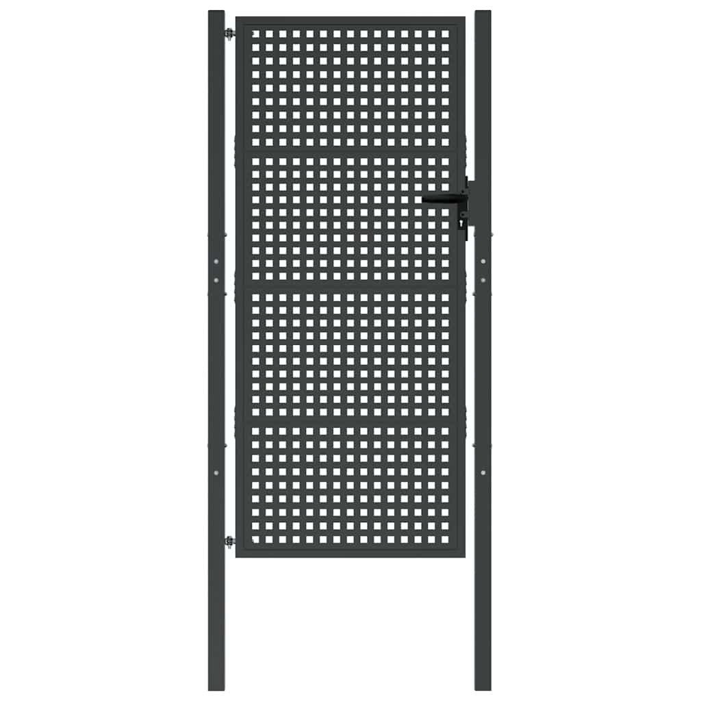 Gartentor Anthrazit 100x175 cm Stahl