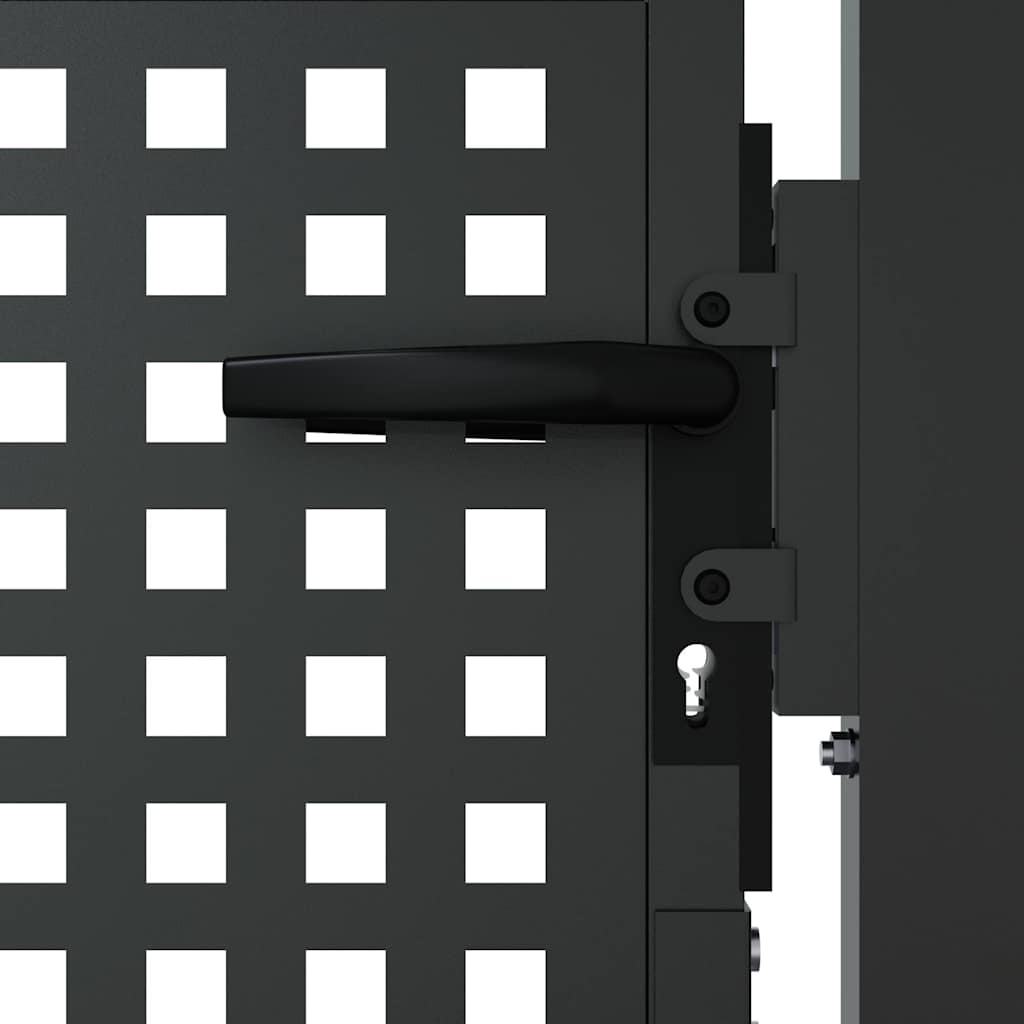 Gartentor Anthrazit 100x175 cm Stahl