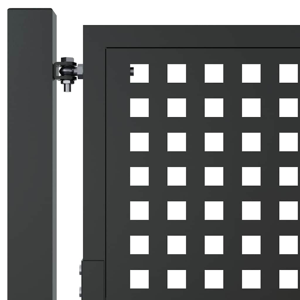 Gartentor Anthrazit 100x175 cm Stahl