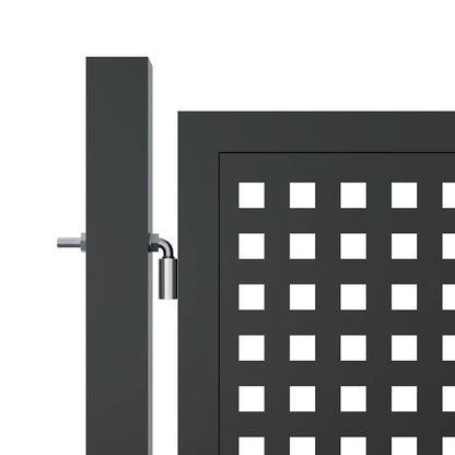 Gartentor Anthrazit 300x75 cm Stahl