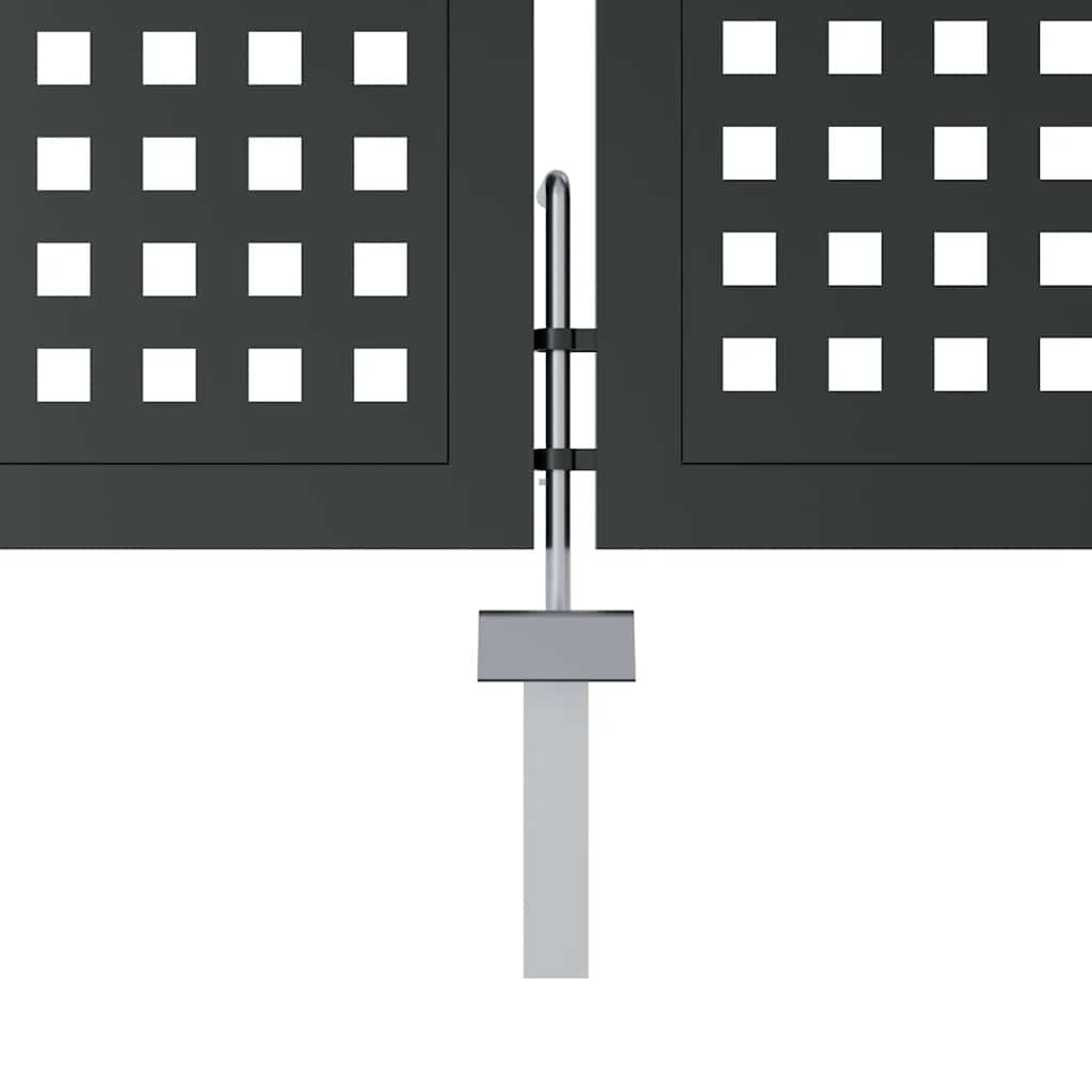 Gartentor Anthrazit 300x100 cm Stahl