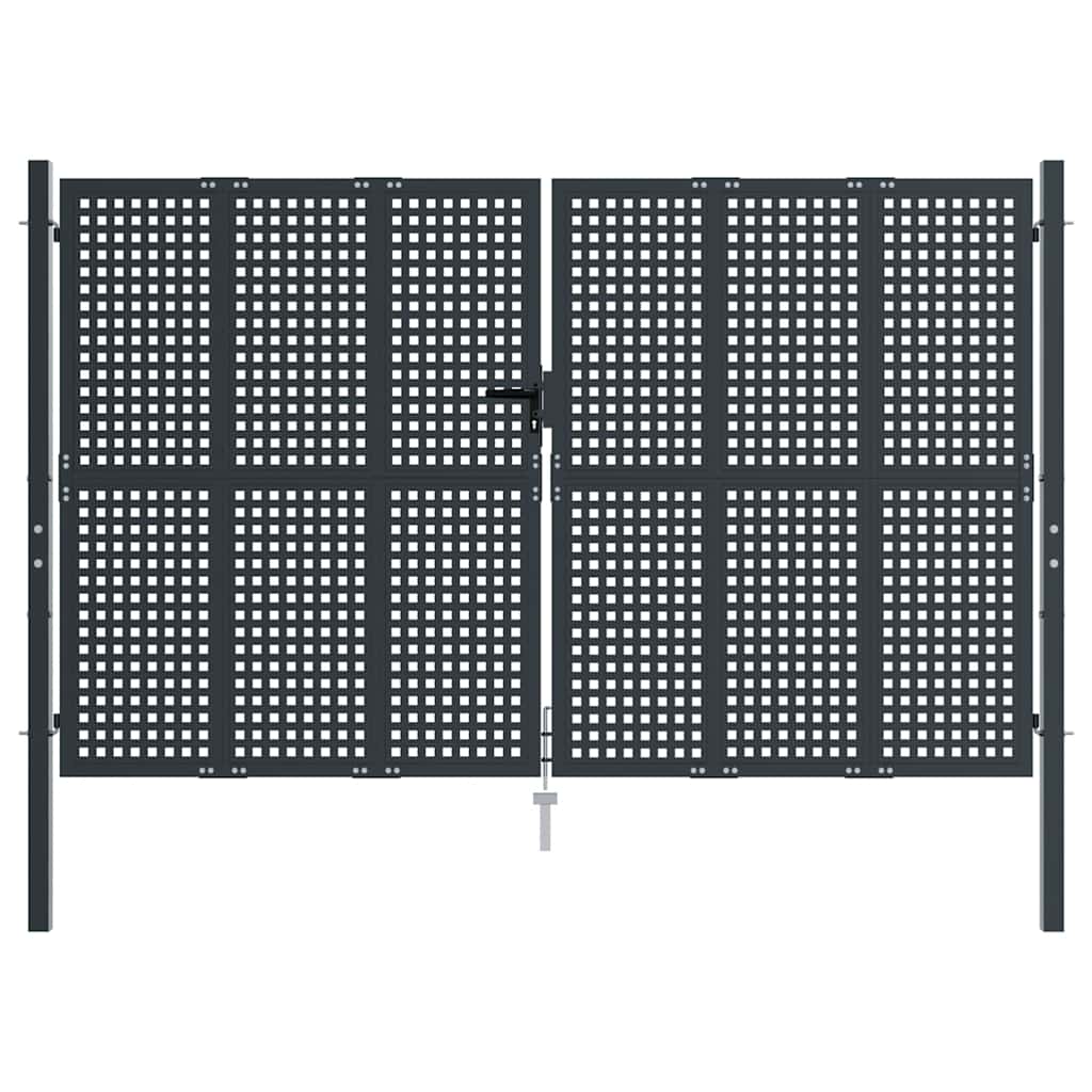 Gartentor Anthrazit 300x200 cm Stahl