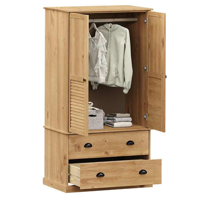 Kleiderschrank VIGO 90x55x170 cm Massivholz Kiefer