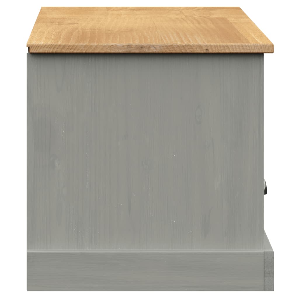 Meuble TV VIGO gris 156x40x40 cm pin massif