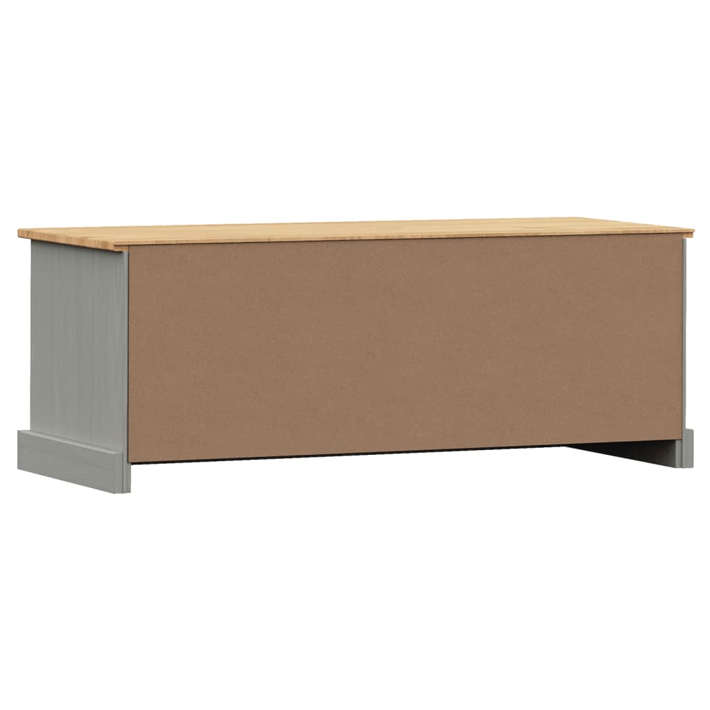 Meuble TV VIGO gris 106x40x40 cm pin massif