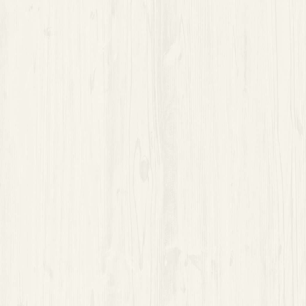 Bibliothèque VIGO blanche 85x35x170 cm en pin massif