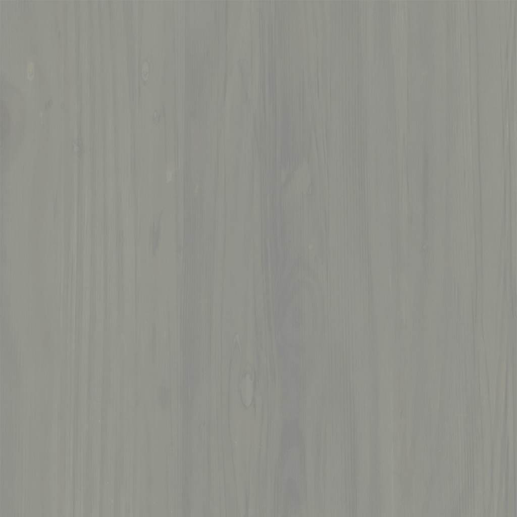 Bibliothèque VIGO grise 85x35x170 cm en pin massif