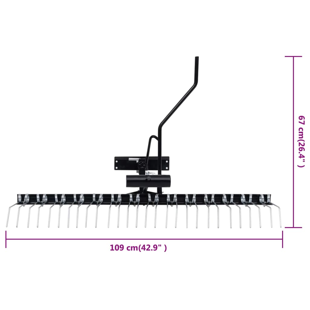 Vertikutierer für Aufsitzmäher 109 cm