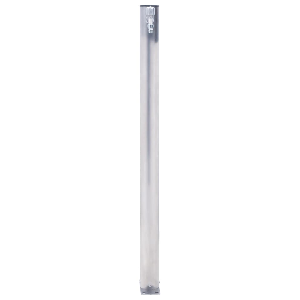 Colonne d'eau pour le jardin 80 cm ronde en acier inoxydable