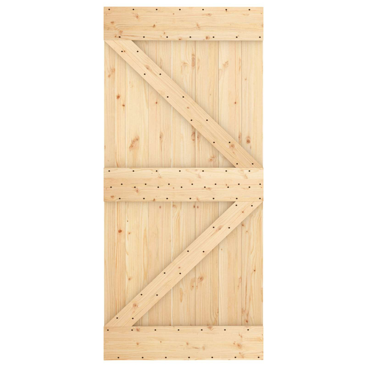 Tür NARVIK 95 x 210 cm Massivkiefer (Unbehandelt) Natur