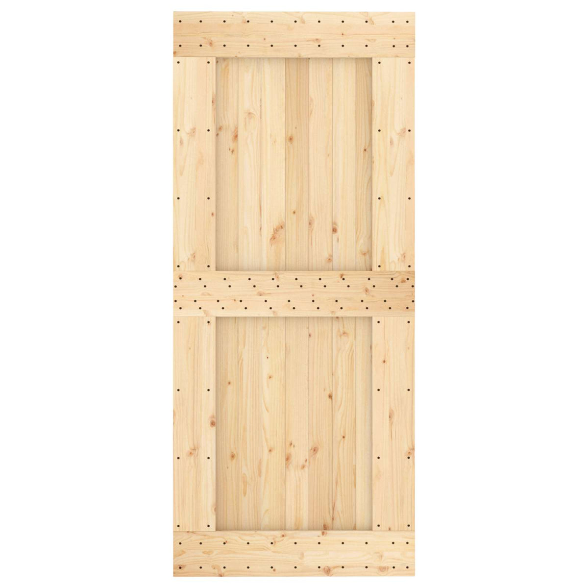 Schlichte Tür NARVIK 90x210 cm Massivkiefer (Unbehandelt) Natur