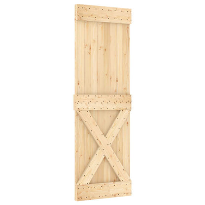 Tür mit Kreuz-Design NARVIK 70x210cm Massivkiefer (Unbehandelt)