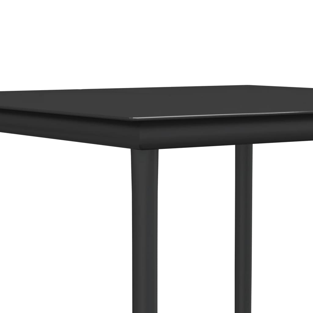 3-tlg. Garten-Essgruppe mit Kissen Poly Rattan und Stahl