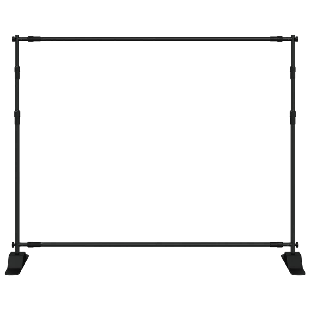 Hintergrundstative 2 Stk. Schwarz 254x243 cm Stahl