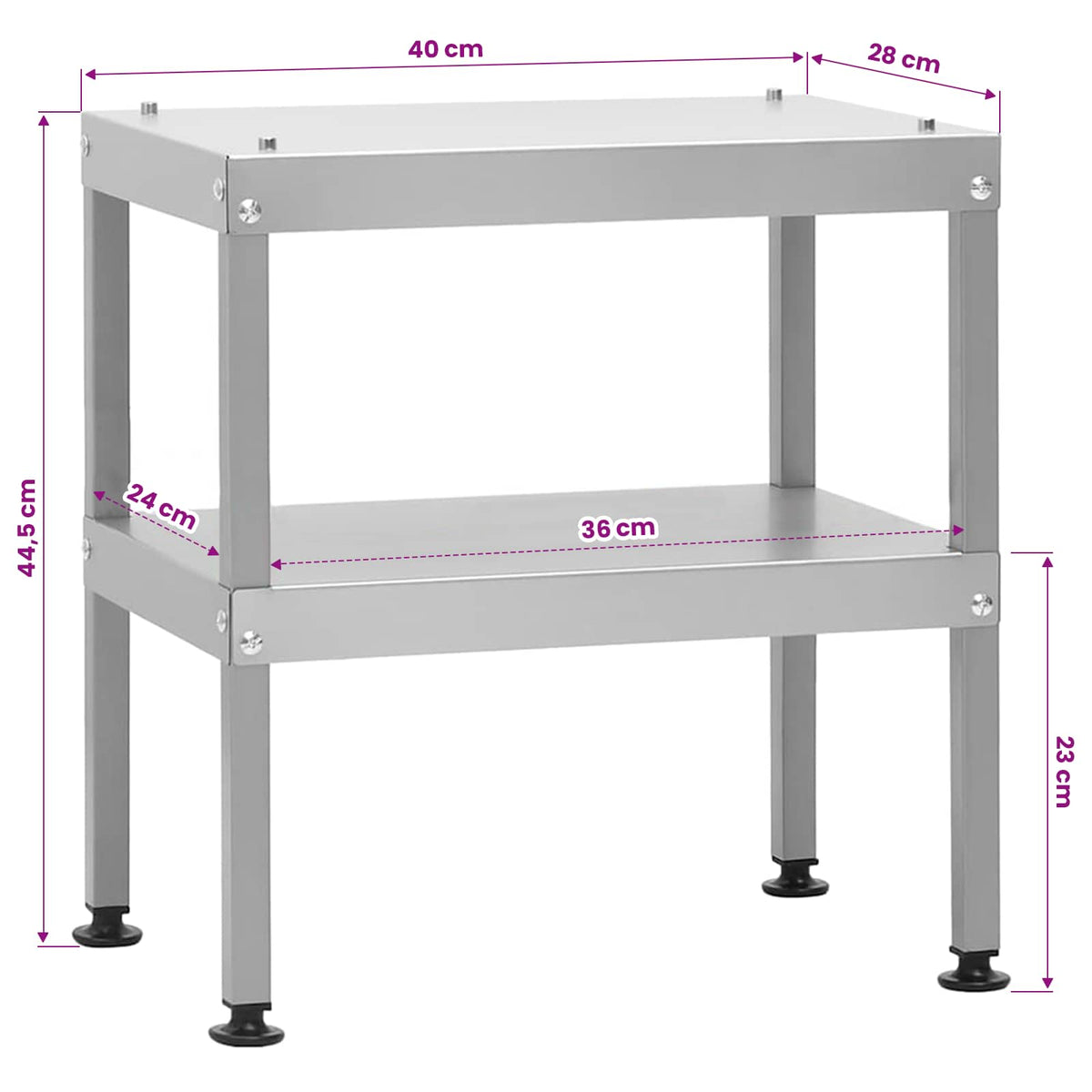 Räucherofen mit Tisch Verzinkter Stahl