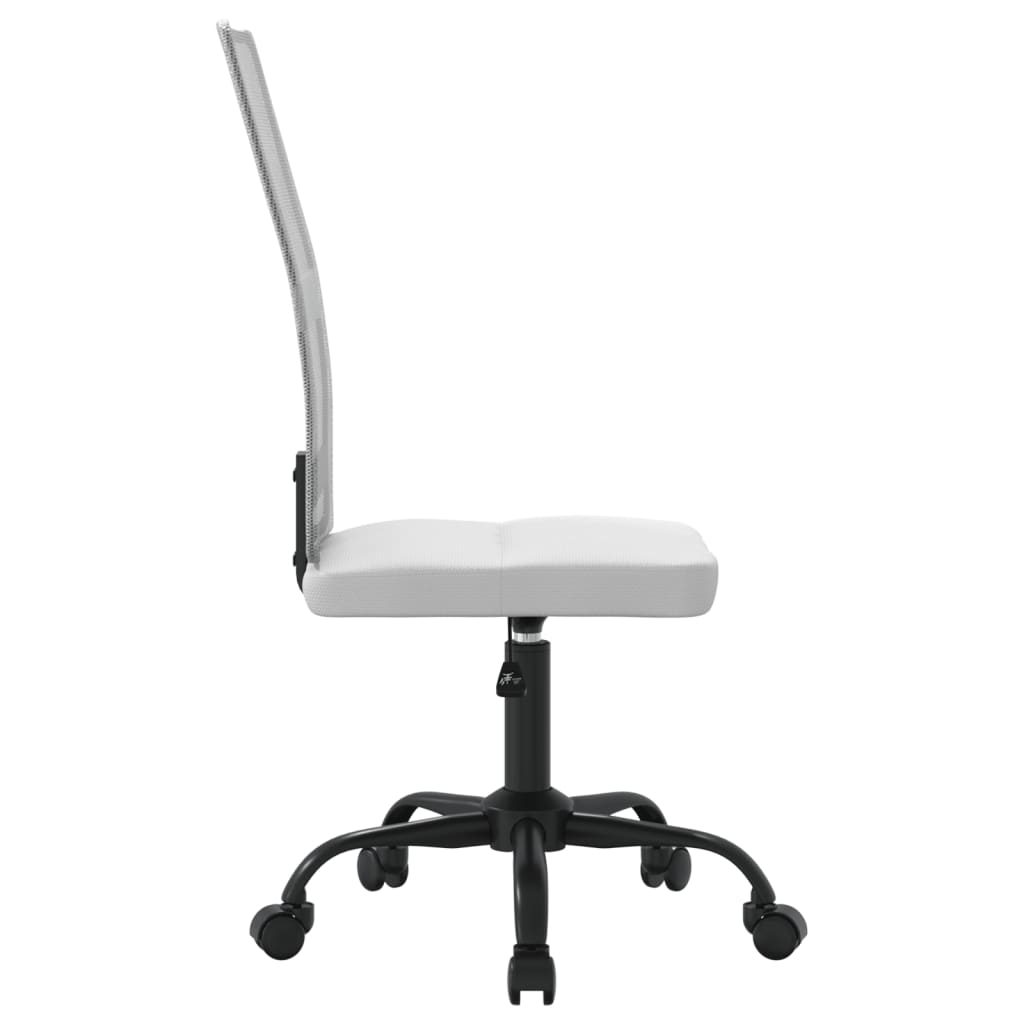 Bürostuhl Höhenverstellbar Weiß Netzstoff