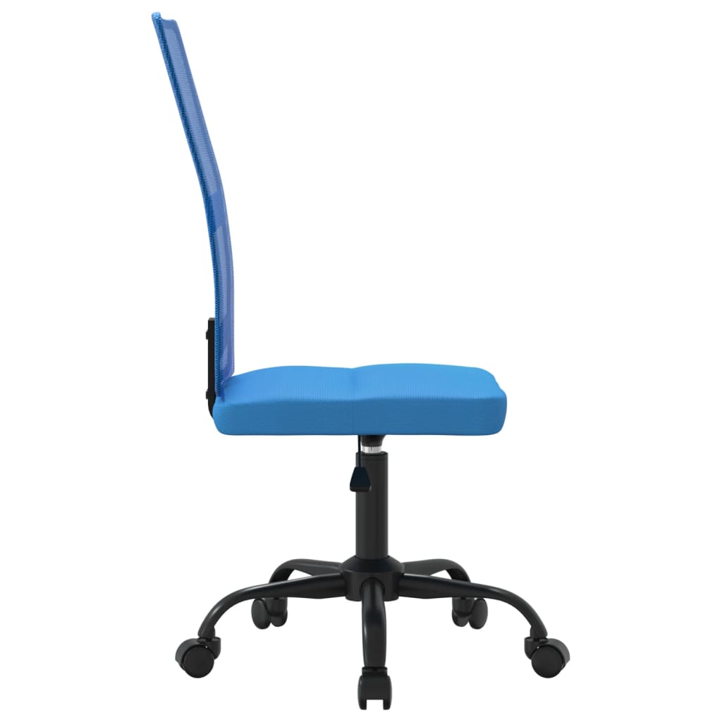 Bürostuhl Höhenverstellbar Blau Netzstoff