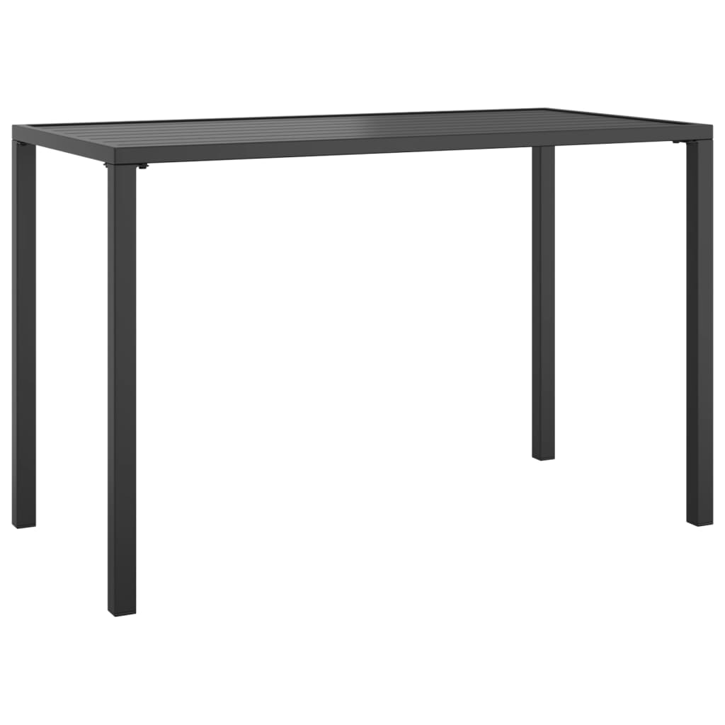 Table à manger de jardin anthracite 110x54x70 cm acier