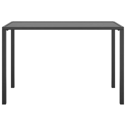 Garten-Esstisch Anthrazit 110x54x70 cm Stahl