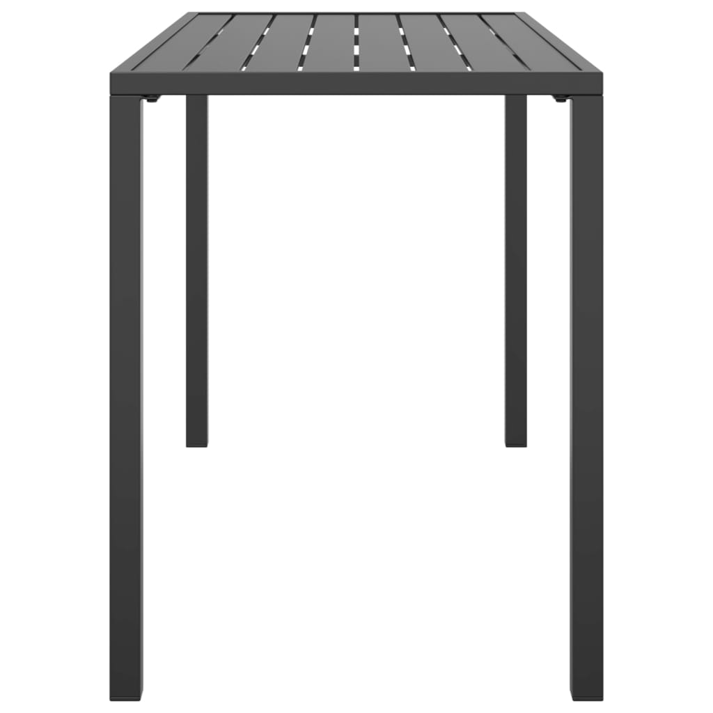 Table à manger de jardin anthracite 110x54x70 cm acier