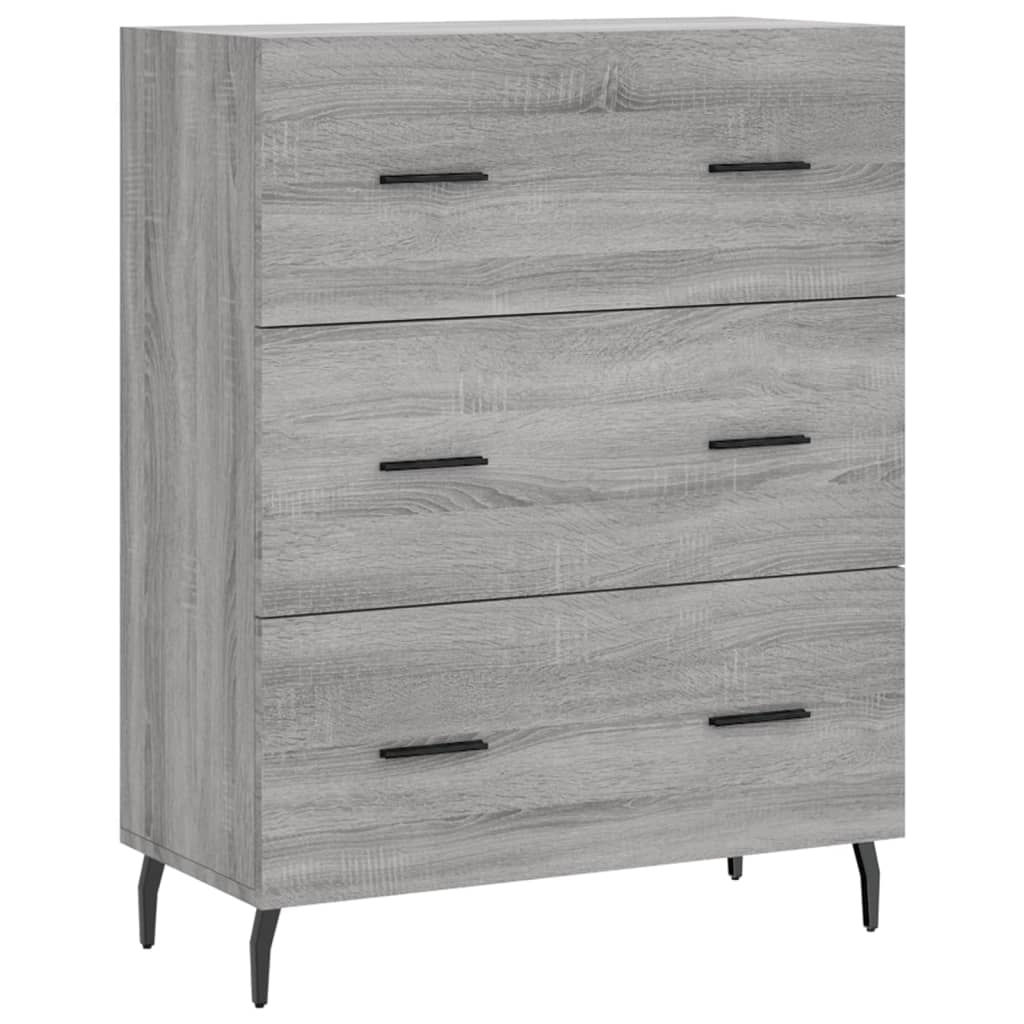 Sideboard Grau Sonoma 69,5x34x90 cm Holzwerkstoff