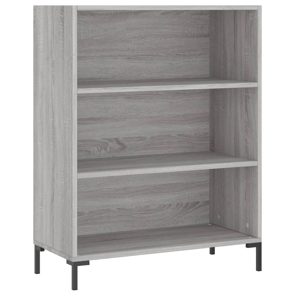 Bookshelf Grey Sonoma 69.5x32.5x90 cm Wood Material