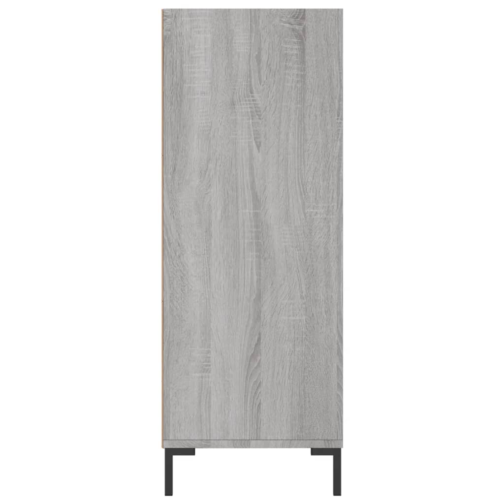 Bookshelf Grey Sonoma 69.5x32.5x90 cm Wood Material