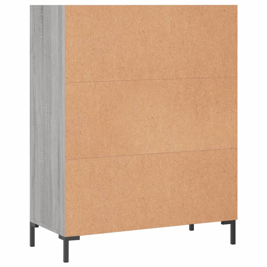 Bookshelf Grey Sonoma 69.5x32.5x90 cm Wood Material