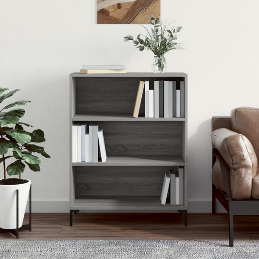 Bookshelf Grey Sonoma 69.5x32.5x90 cm Wood Material