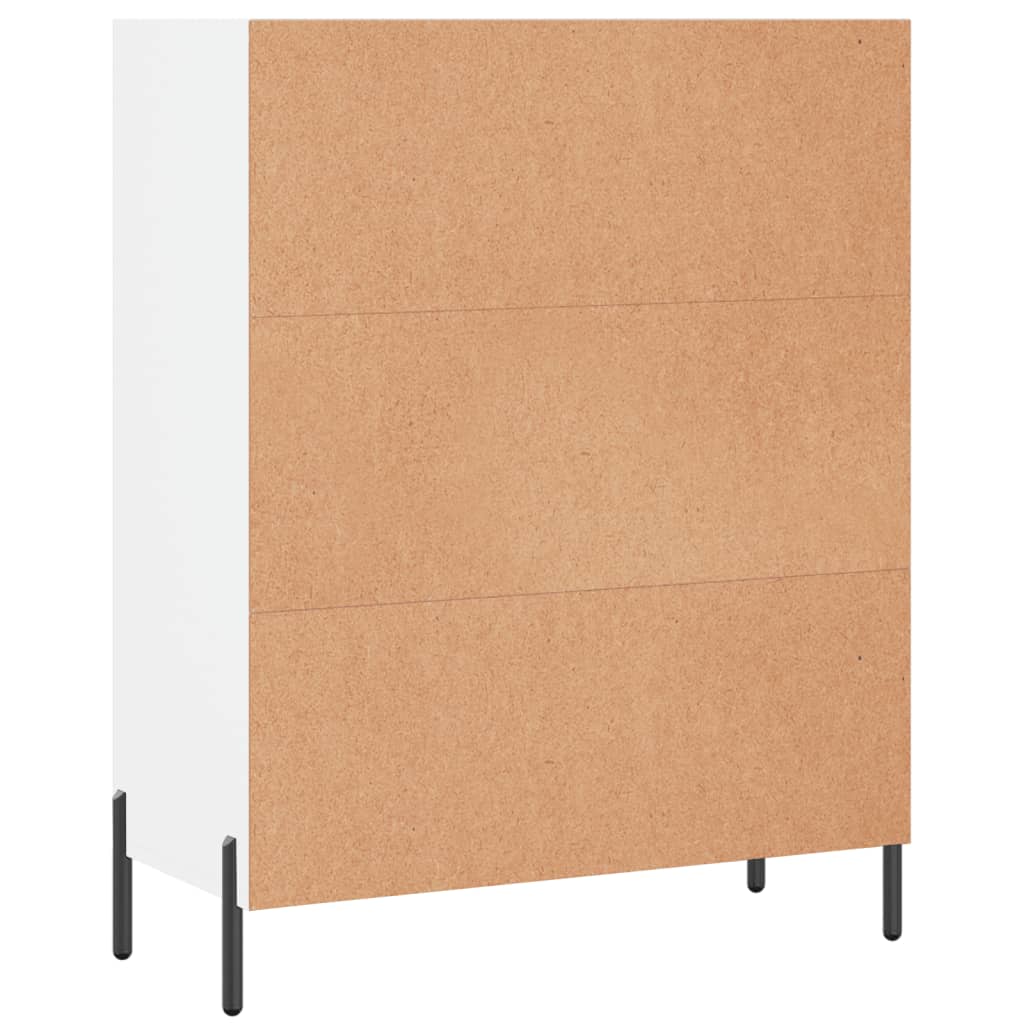 Shelving Unit White 69.5x32.5x90 cm Wood Material