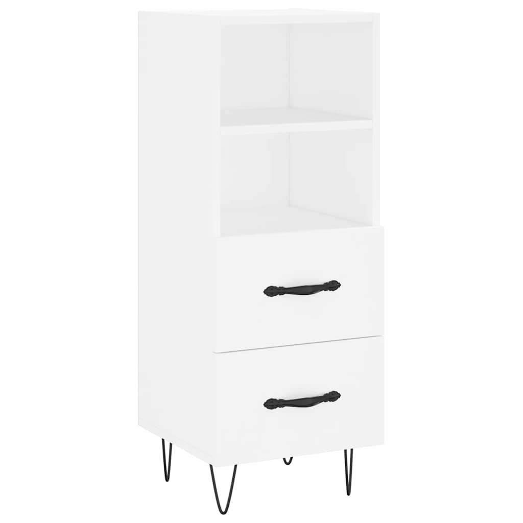 Sideboard Weiß 34,5x34x90 cm Holzwerkstoff