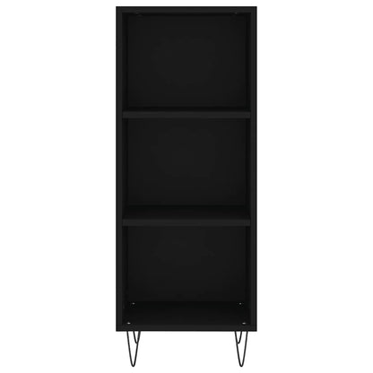 Sideboard Schwarz 34,5x32,5x90 cm Holzwerkstoff