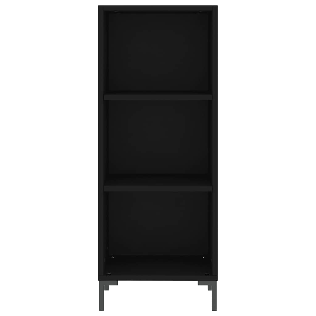 Sideboard Schwarz 34,5x32,5x90 cm Holzwerkstoff