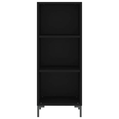Sideboard Schwarz 34,5x32,5x90 cm Holzwerkstoff