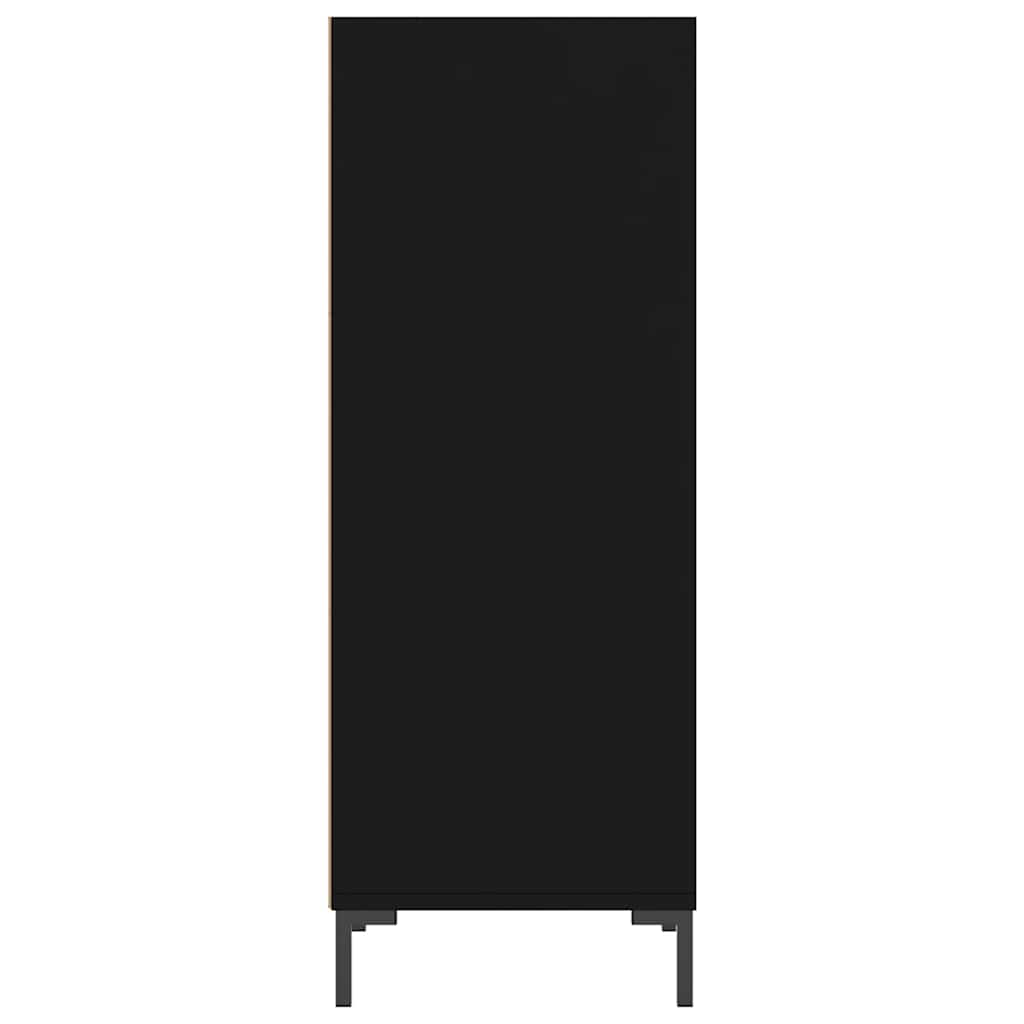 Sideboard Schwarz 34,5x32,5x90 cm Holzwerkstoff