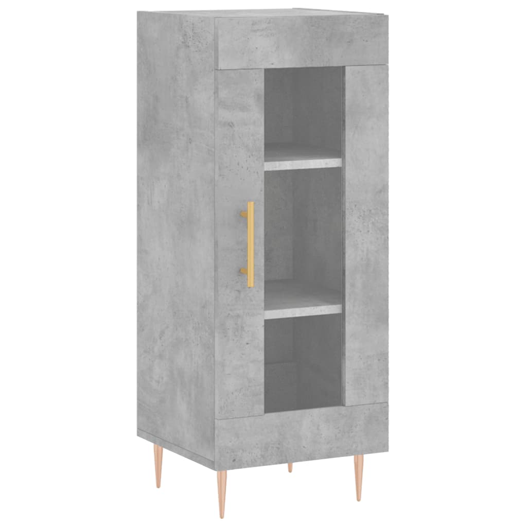 Sideboard Betongrau 34,5x34x90 cm Holzwerkstoff