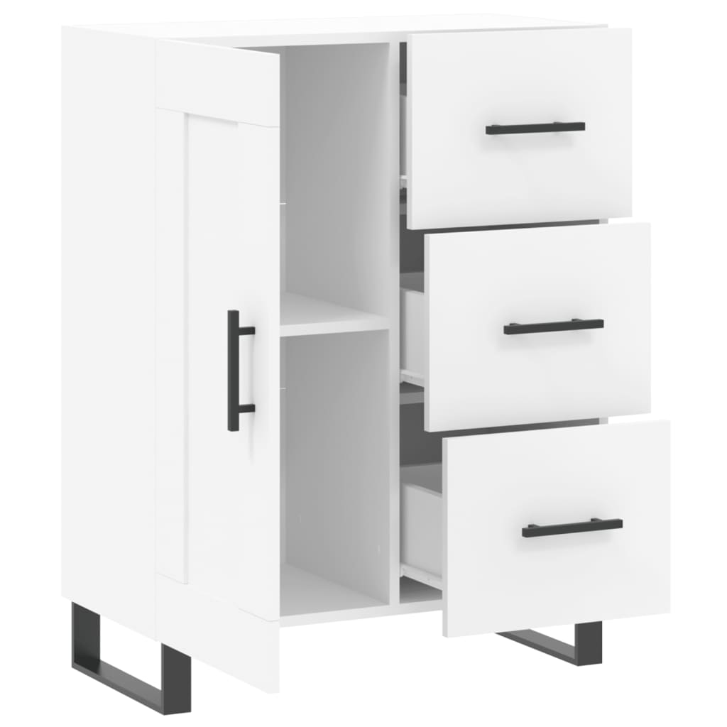 Sideboard Weiß 69,5x34x90 cm Holzwerkstoff