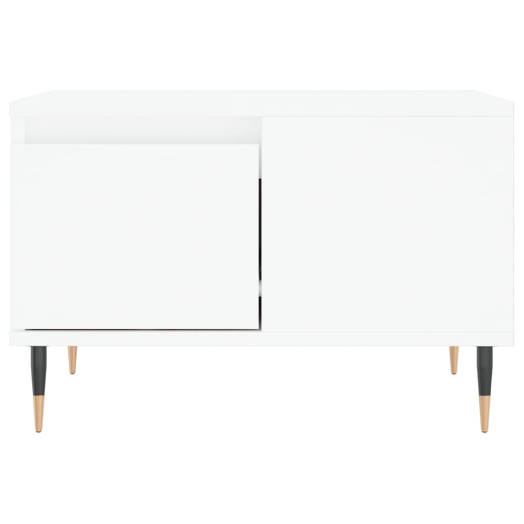 Coffee Table White 55x55x36.5 cm Wood Material