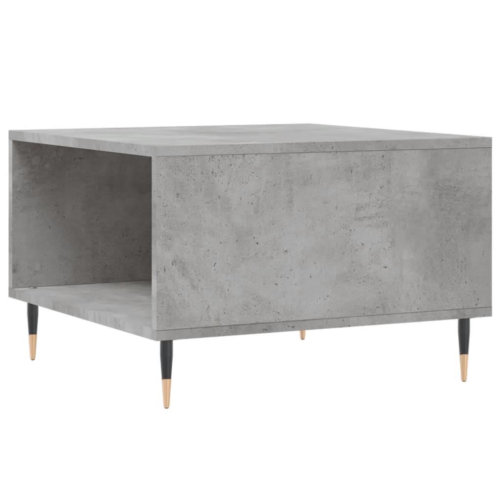 Table basse gris béton 55x55x36,5 cm en bois