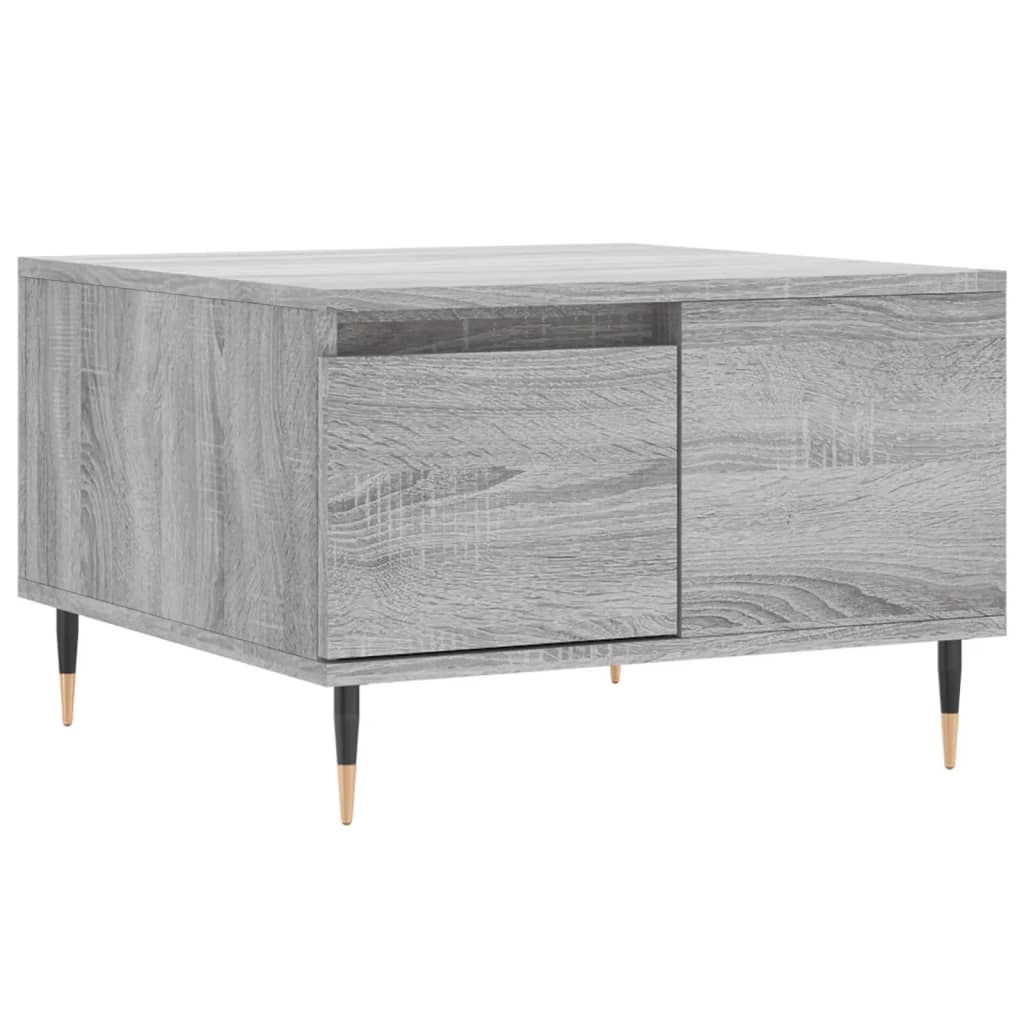 Table basse Sonoma grise 55x55x36,5 cm en bois
