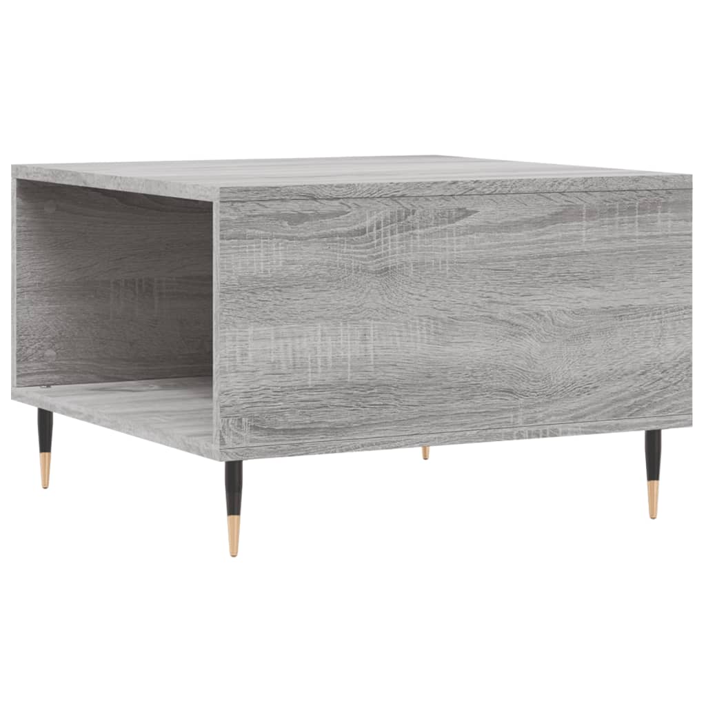 Table basse Sonoma grise 55x55x36,5 cm en bois