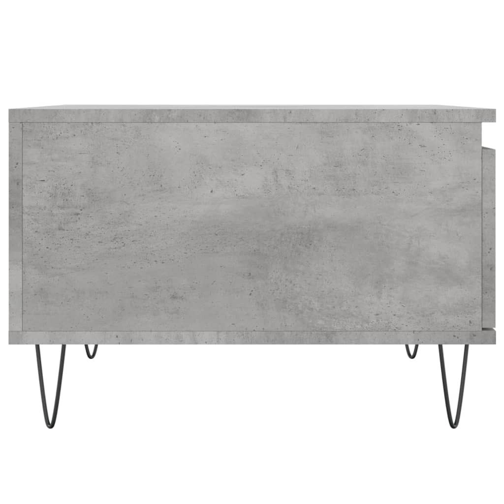 Table basse gris béton 55x55x36,5 cm en bois