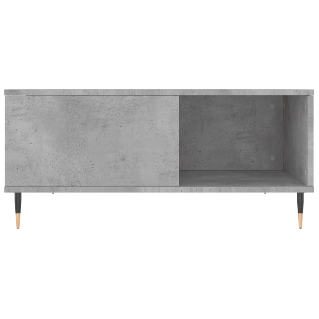 Table basse gris béton 80x80x36,5 cm en bois