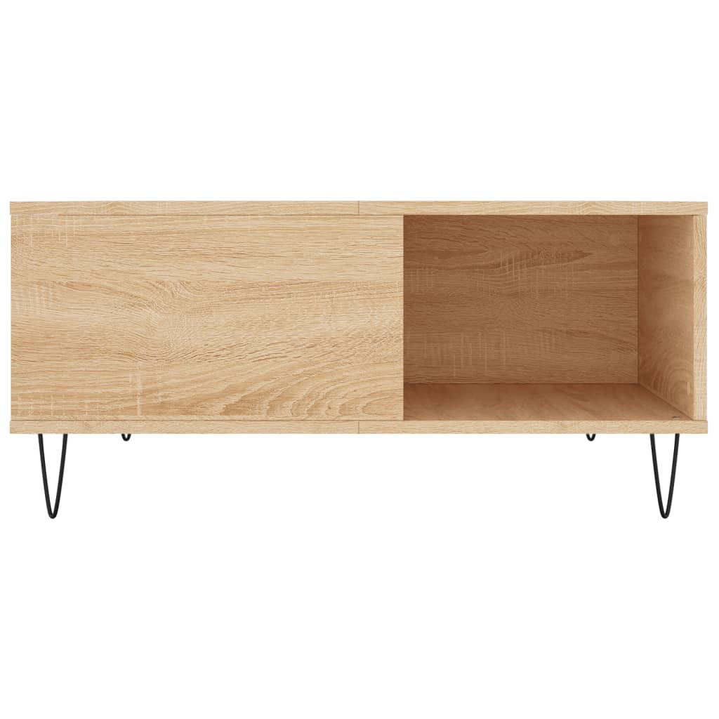Table basse chêne Sonoma 80x80x36,5 cm matière bois