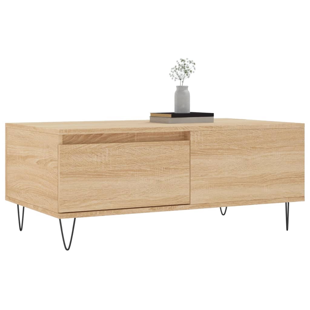 Table basse chêne Sonoma 90x50x36,5 cm en bois