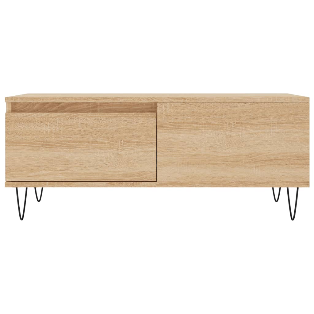 Table basse chêne Sonoma 90x50x36,5 cm en bois