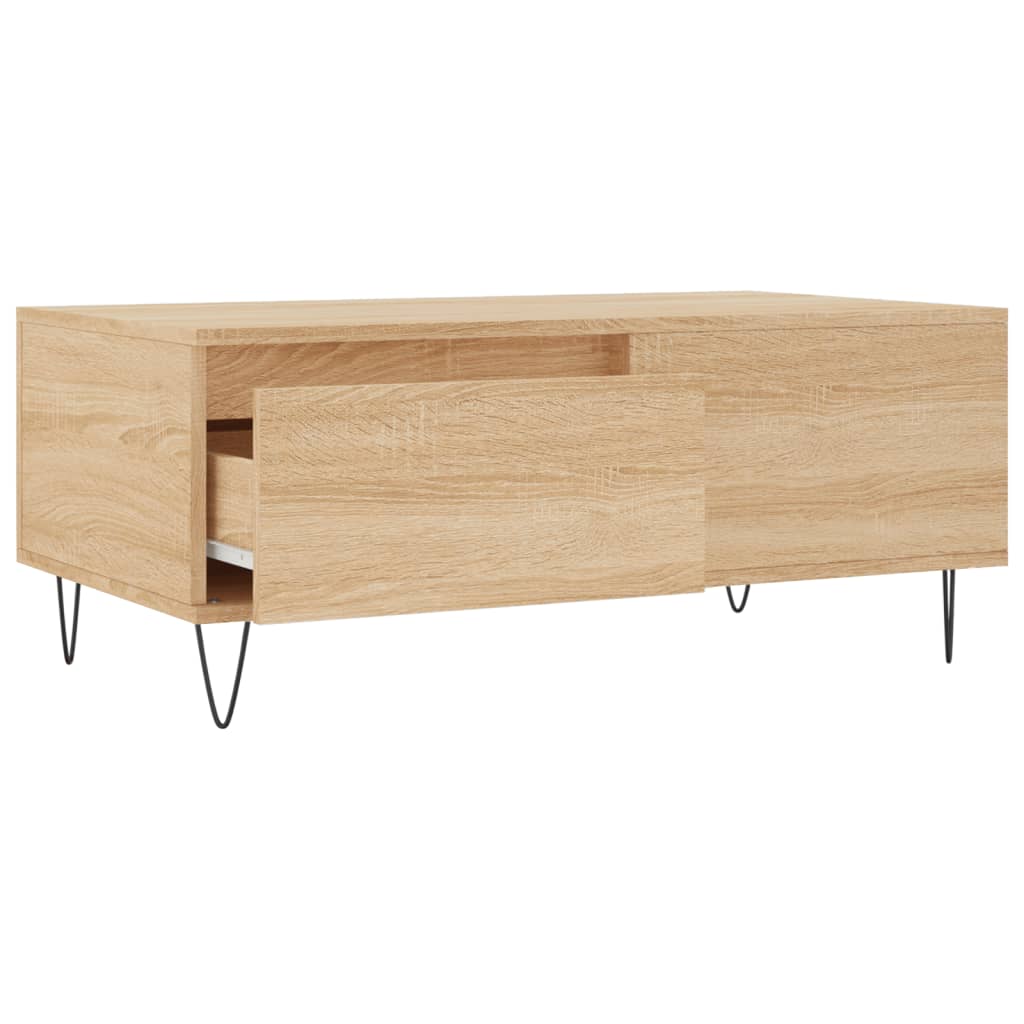 Table basse chêne Sonoma 90x50x36,5 cm en bois