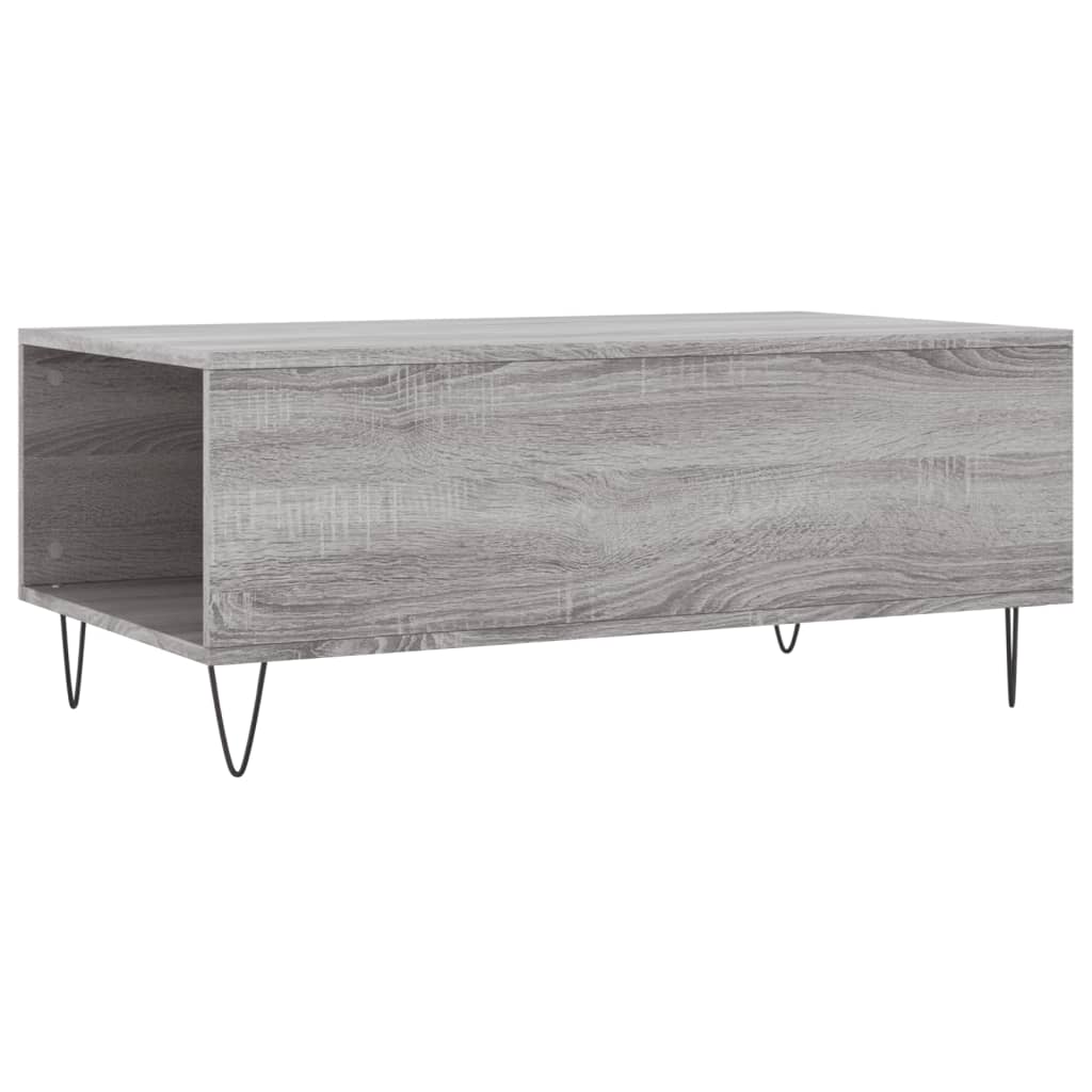 Table basse Sonoma grise 90x50x36,5 cm en bois