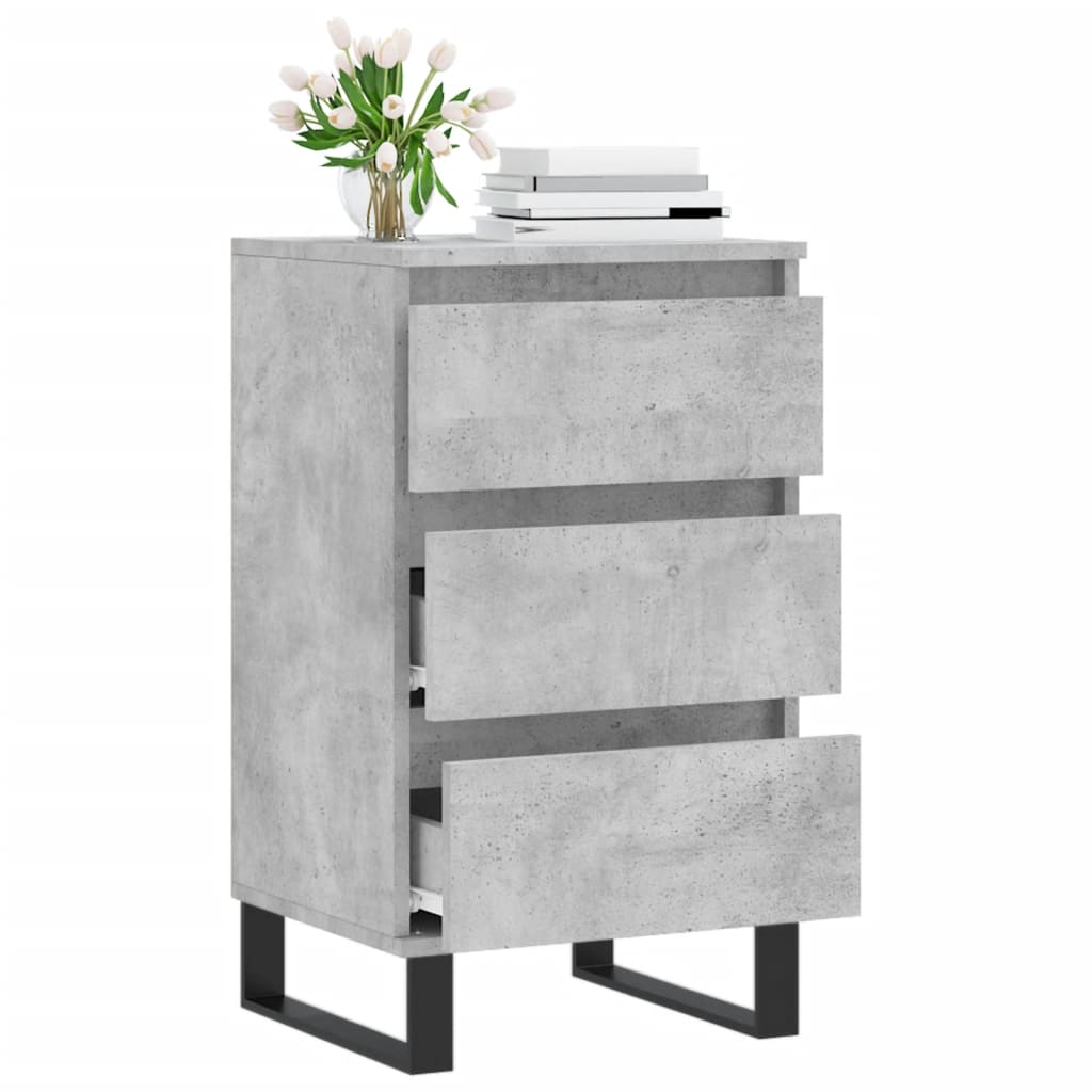 Sideboard Betongrau 40x35x70 cm Holzwerkstoff