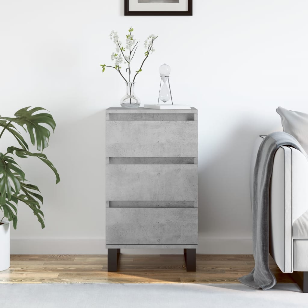 Sideboard Betongrau 40x35x70 cm Holzwerkstoff